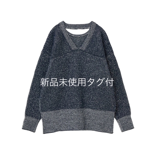 CLANE 新品未使用WFACECUTNECKWIDEKNITTOPS