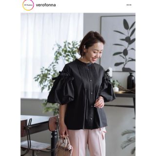 ヴェロフォンナ(Re.Verofonna)のぶひぶひぷひ様専用verofonna アキロンコラボ　38 ブラック(Tシャツ(長袖/七分))