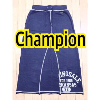 チャンピオン(Champion)のchampion スウェットスカート ネイビー(ロングスカート)