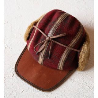 RRL - 新品*RRL*プラッド ウール & シアリング イヤーフラップ