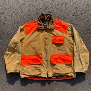 カーハート(carhartt)の【vintage】80s ハンティング　ジャケット　オレンジ　カバーオール(カバーオール)