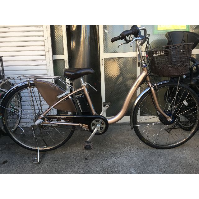 BRIDGESTONE - 地域限定送料無料　フロンティア　新基準　9,6AH　茶　神戸市　電動自転車