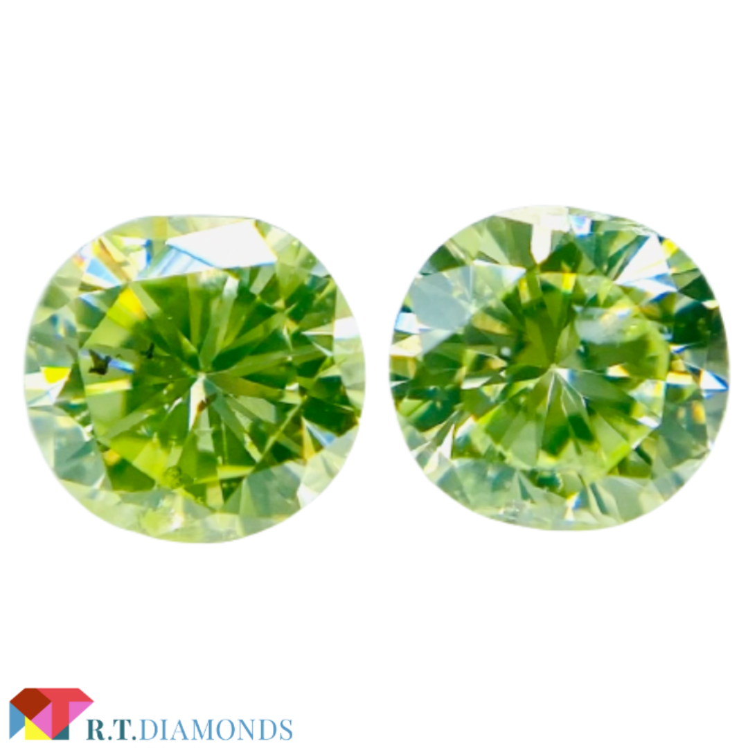 FANCY YELLOW GREEN セット石！0.240ct/0.250ct レディースのアクセサリー(その他)の商品写真