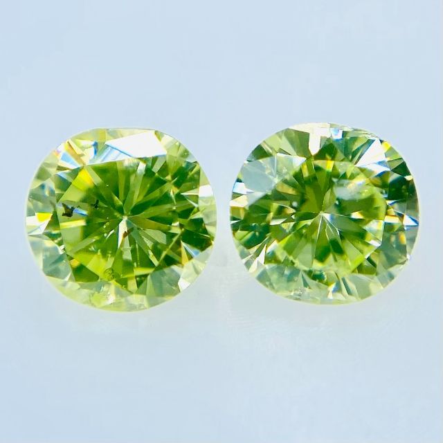 FANCY YELLOW GREEN セット石！0.240ct/0.250ct レディースのアクセサリー(その他)の商品写真