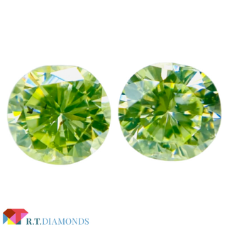 FANCY YELLOW GREEN セット石！0.240ct/0.250ct(その他)