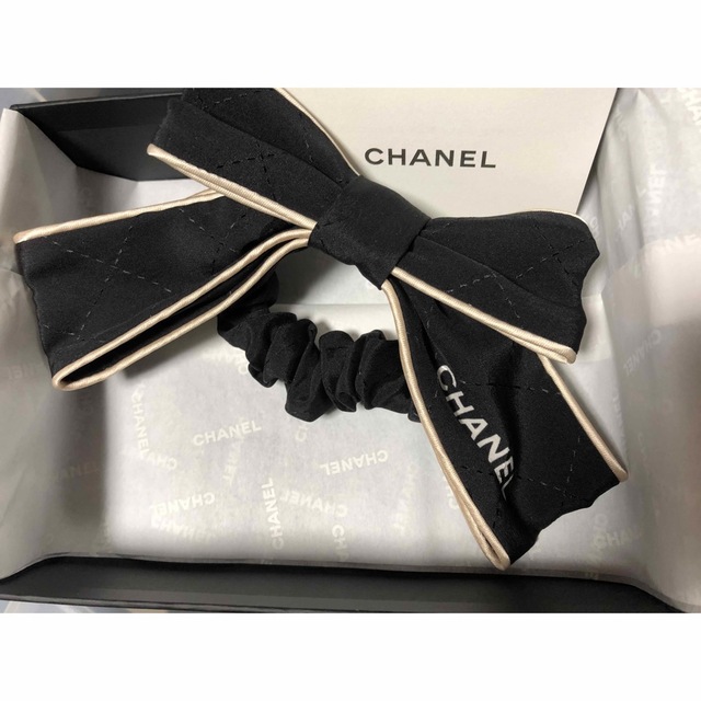 世界の CHANEL リボン シュシュ シャネル Chanel - ヘアゴム+シュシュ
