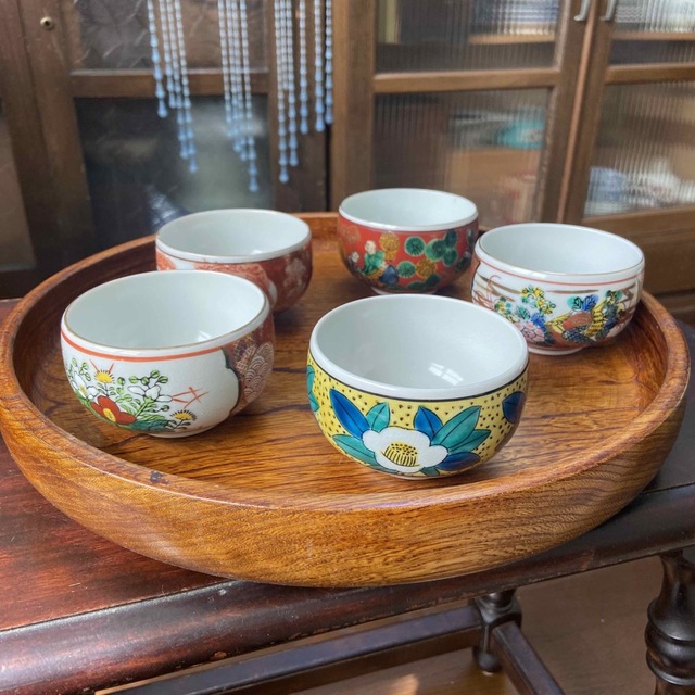 九谷青窯 - 九谷焼 湯呑み 5個 茶器の通販 by A's-vintage 九谷青窯 - 九谷焼 湯呑み 5個 茶器の通販 by A's-vintage