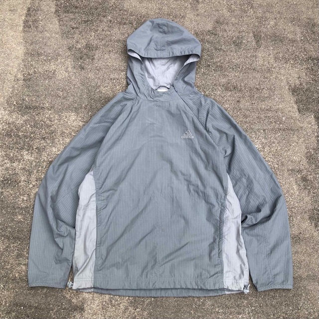 adidas 90s 変形 プルオーバー ナイロン パーカー 珍品 Y2K 【送料無料
