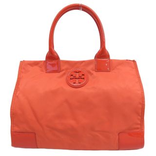 アザー(other)の【本物保証】 トリーバーチ TORY BURCH ロゴ トートバッグ ナイロン オレンジ 大きい 軽い(トートバッグ)