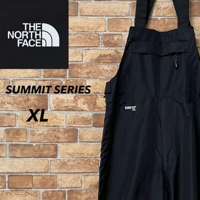 THE NORTH FACE(ザノースフェイス)のノースフェイス　サミットシリーズ　オーバーオール　ゴアテックス　刺繍ロゴ　黒XL メンズのパンツ(サロペット/オーバーオール)の商品写真