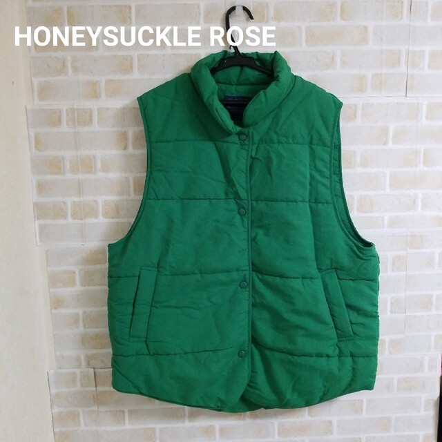 HONEYSUCKLE ROSE(ハニーサックルローズ)の中綿 ダウンベスト レディースのジャケット/アウター(ダウンベスト)の商品写真