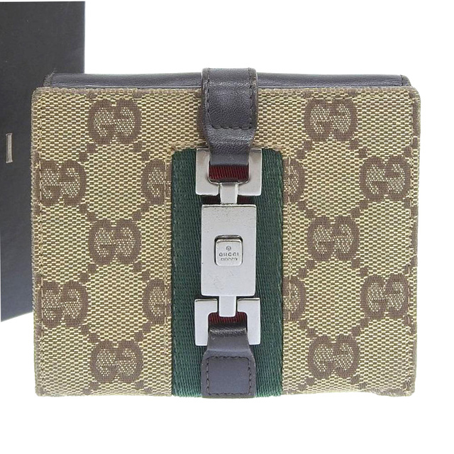 Gucci - 【本物保証】 箱付 グッチ GUCCI ジャッキー GGキャンバス GG