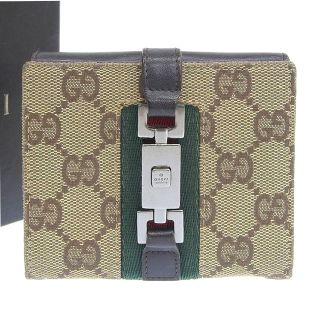 Gucci - 【本物保証】 箱付 グッチ GUCCI ジャッキー GGキャンバス GG