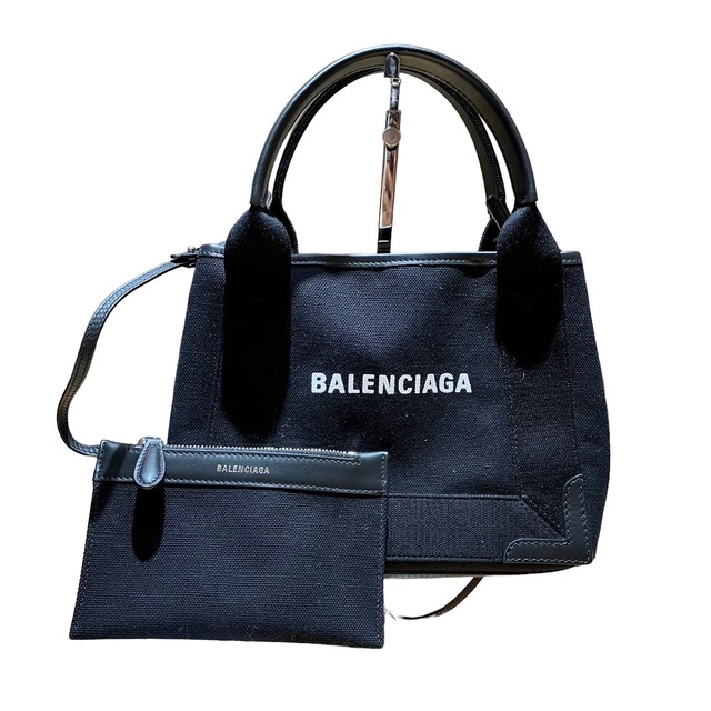 Balenciaga - ☆BALENCIAGA バレンシアガ カバスXS　トートバッグ ブラック　ポーチ付き ハンドバッグ  390346