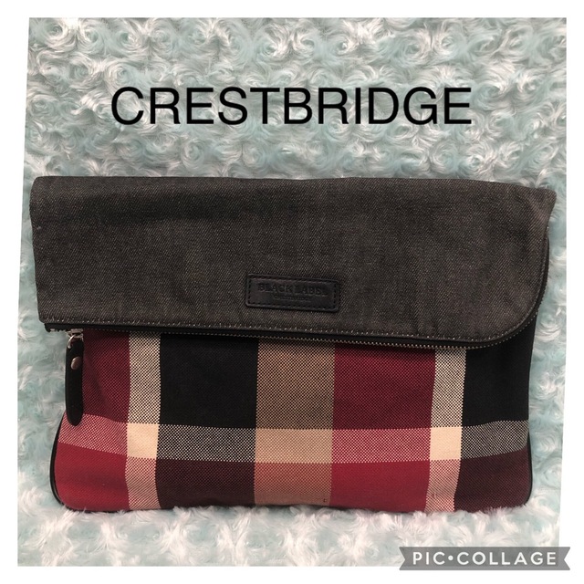 BLACK LABEL CRESTBRIDGE(ブラックレーベルクレストブリッジ)のブラックレーベル　クレストブリッジ　バーバリーチェック　クラッチバッグ　三陽商会 メンズのバッグ(セカンドバッグ/クラッチバッグ)の商品写真