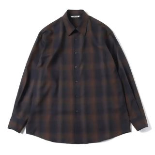 オーラリー(AURALEE)の新品【AURALEE】SUPER LIGHT WOOL CHECK SHIRT4(シャツ)