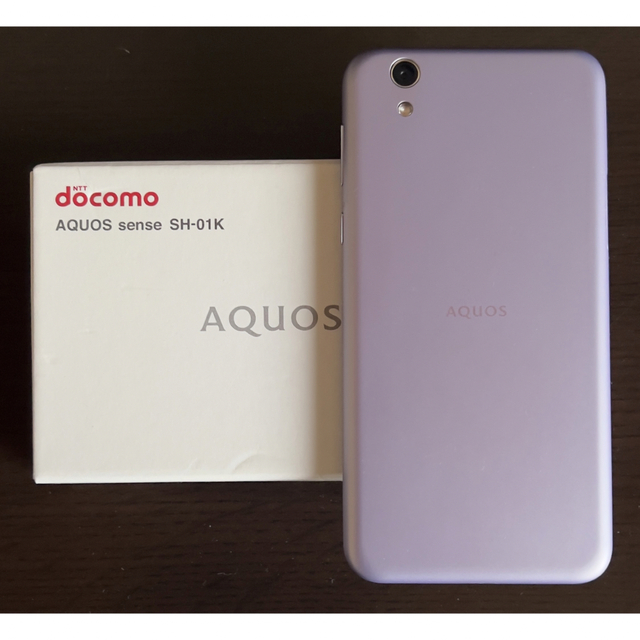 AQUOS(アクオス)のSHARP AQUOS sense SH-01K Frost Lavender スマホ/家電/カメラのスマートフォン/携帯電話(スマートフォン本体)の商品写真