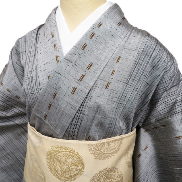 紬 着物 中古 単衣 身丈157cm 裄65cm M A832-13 7788円 売り切れ必至