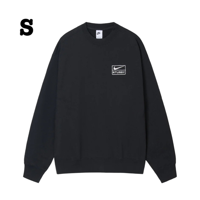 Stussy x Nike Wash Crew "Black"  S 値下げ不可メンズ