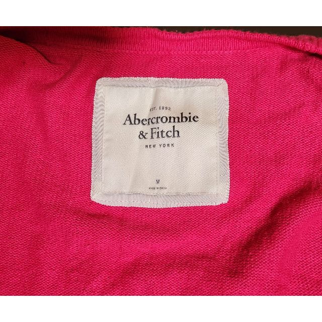 Abercrombie&Fitch(アバクロンビーアンドフィッチ)の美品　Abercrombie＆Fitch 　カーディガン　US： M　ピンク レディースのトップス(カーディガン)の商品写真