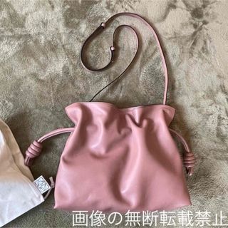 LOEWE フラメンコクラッチ くすみピンク ダークブラッシュ