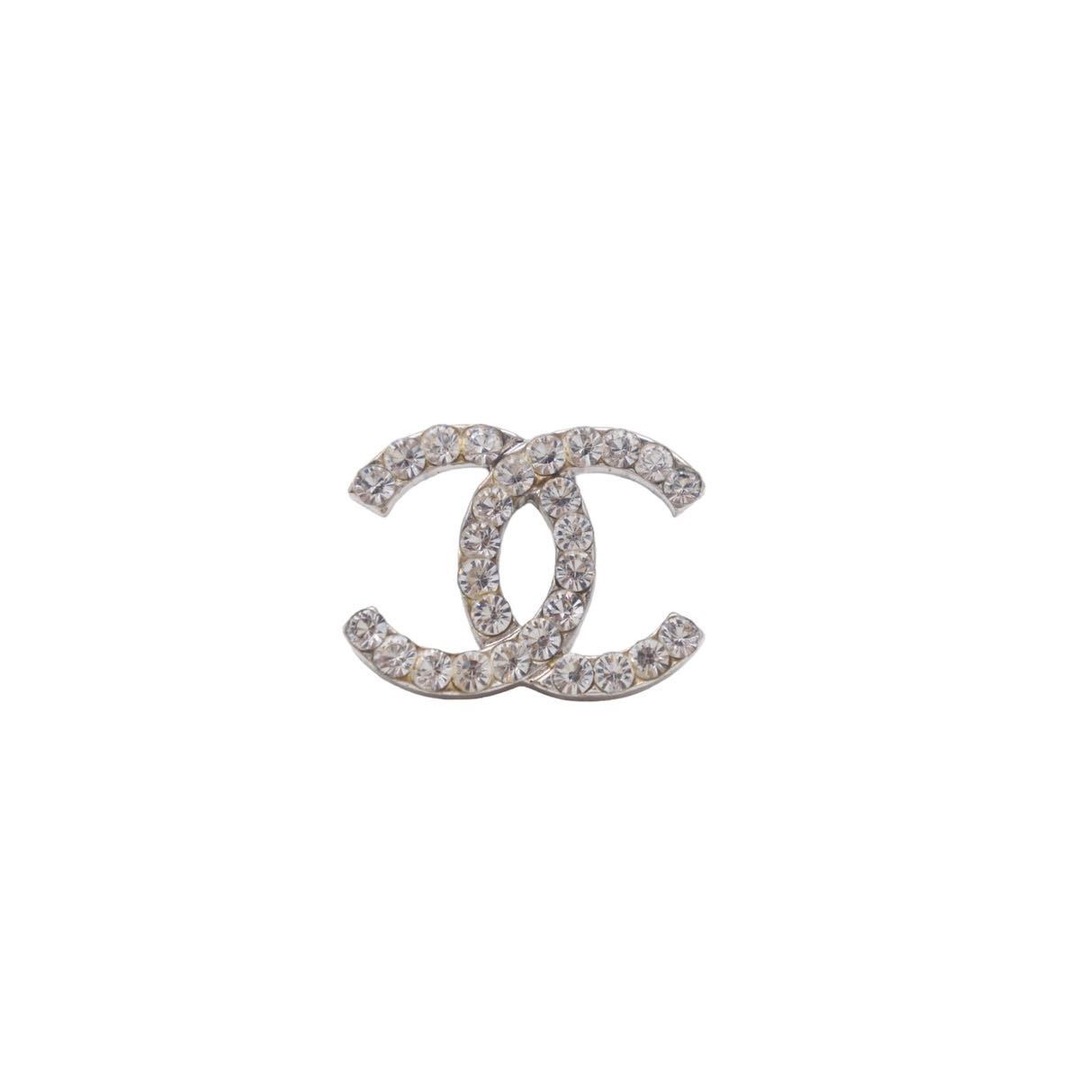 CHANEL シャネル ヴィンテージ ピアス デカココマーク 02P ラインストーンピアス 片耳 美品  46599