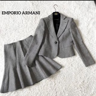 エンポリオアルマーニ(Emporio Armani)のエンポリオアルマーニ　スーツ　セットアップ　スカート　フレア　ストライプ(スーツ)