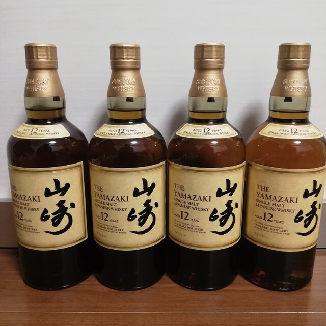 山崎12年 4本セット　ホログラムウイスキー