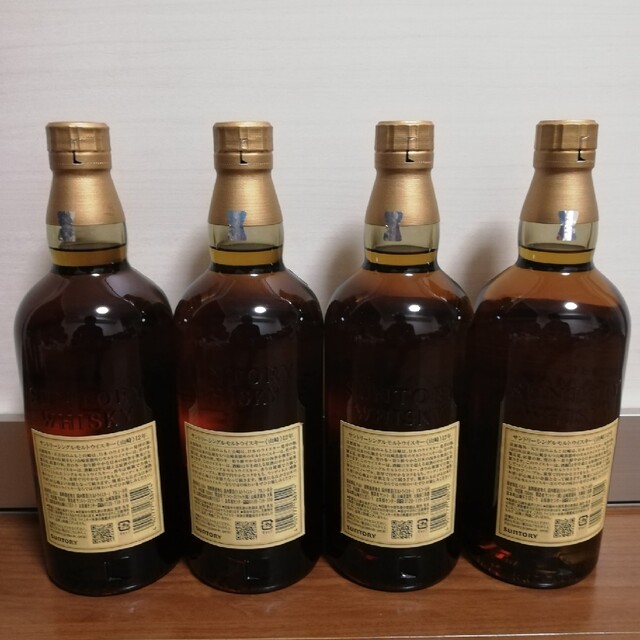 食品/飲料/酒サントリー　山崎　12年　700ml　４本セット　新品未開栓品