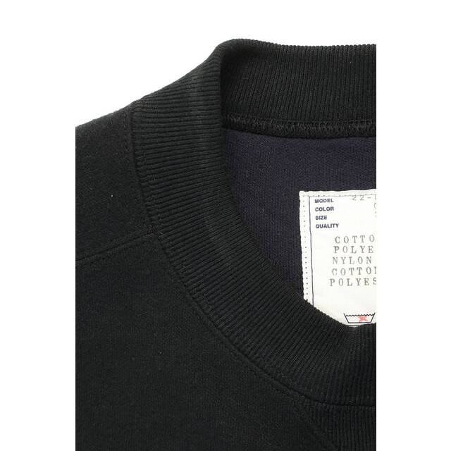 sacai(サカイ)のサカイ  22AW  Nylon Twill x Sponge Sweat Pullover 22-02864M ナイロン ツイル ドッキングスウェット メンズ 3 メンズのトップス(スウェット)の商品写真