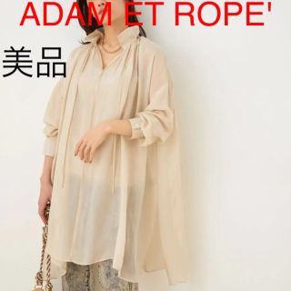 アダムエロぺ(Adam et Rope')の【美品】 ADAM ET ROPE' ギャザーチュニックブラウス(シャツ/ブラウス(長袖/七分))