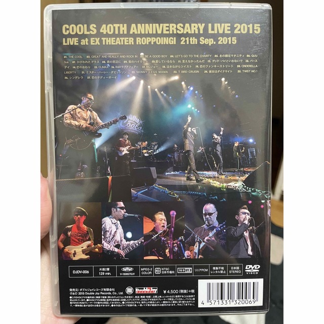 40TH　ANNIVERSARY　LIVE　2015 COOLS DVD