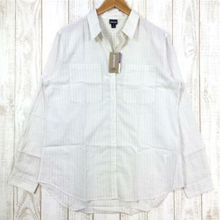 パタゴニア(patagonia)のWOMENs M  パタゴニア ウィメンズ ライトウェイト A/C ボタンダウン シャツ W Lightweight A/C Buttondown Shirt ロングスリーブ PATAGONIA 54296 SDPU Simple Dimple: Pumice ベージュ系(その他)