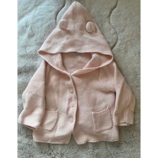 ベビーギャップ(babyGAP)のbaby gap 美品！ピンク　可愛い　耳付き　パーカー(カーディガン/ボレロ)