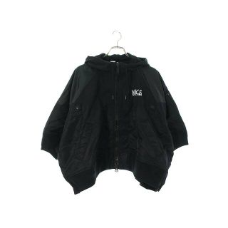 ナイキ(NIKE)のナイキ ×サカイ Sacai  Full zip HD jacket DQ9049-010 ロゴプリントナイロンブルゾン レディース XL(ブルゾン)