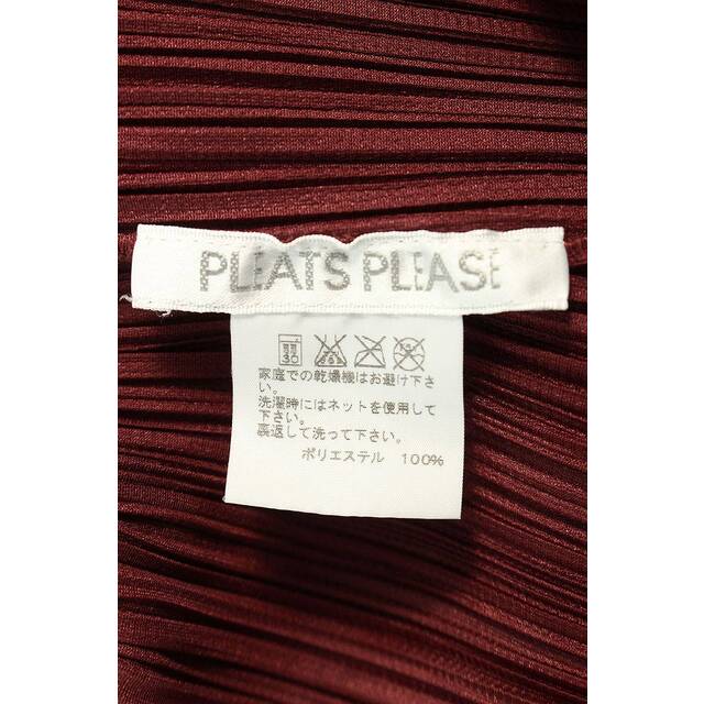 PLEATS PLEASE ISSEY MIYAKE(プリーツプリーズイッセイミヤケ)のプリーツプリーズ  PP33-JK224 ハイネック プリーツ長袖カットソー レディース 3 レディースのトップス(カットソー(長袖/七分))の商品写真