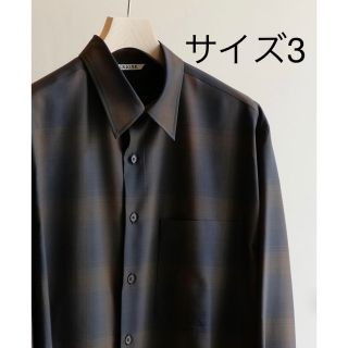 オーラリー(AURALEE)のSUPER LIGHT WOOL CHECK SHIRT(シャツ)