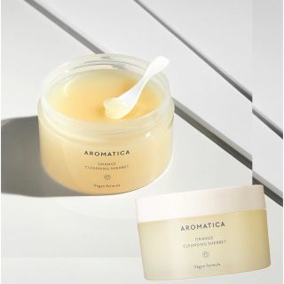 コスメキッチン(Cosme Kitchen)の未開封・新品 AROMATICA オレンジクレンジングシャーベット(クレンジング/メイク落とし)