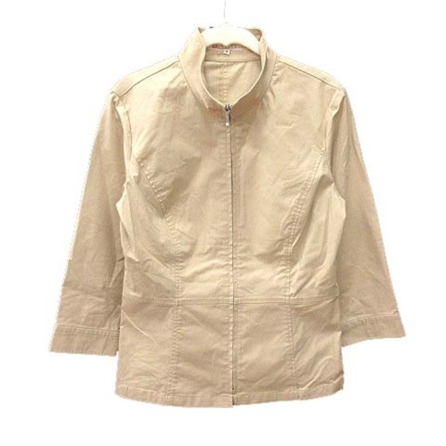 MELROSE(メルローズ)のメルローズ ジャケット スタンドカラー 七分袖 4 ベージュ ■MO レディースのジャケット/アウター(その他)の商品写真