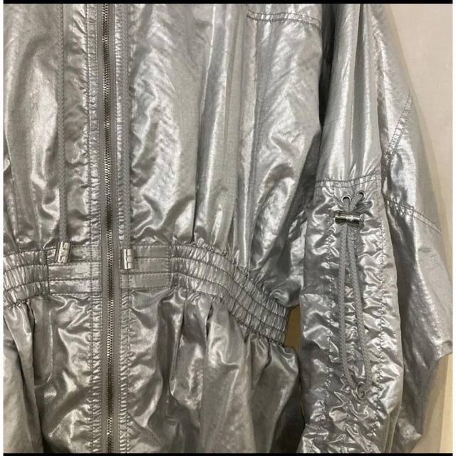 CELINE セリーヌ ナイロンジャケット シルバー 光沢 トラック