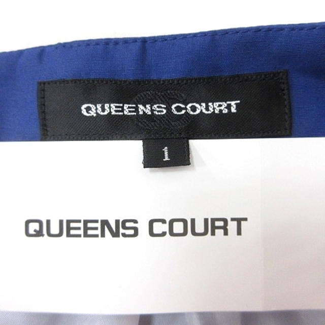 QUEENS COURT(クイーンズコート)のクイーンズコート フレアスカート ひざ丈 ライン 1 紺 ネイビー レディースのスカート(ひざ丈スカート)の商品写真