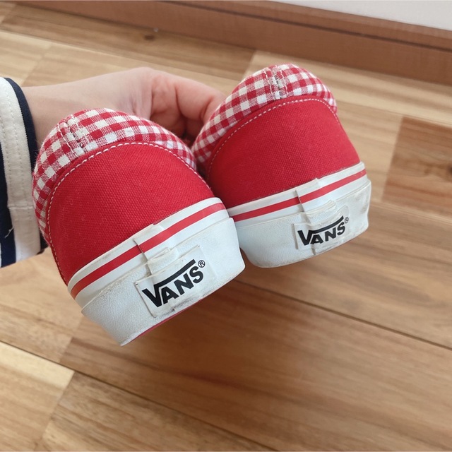 VANS(ヴァンズ)のVANS スニーカー 27cm  バンズ　赤　チェック メンズの靴/シューズ(スニーカー)の商品写真