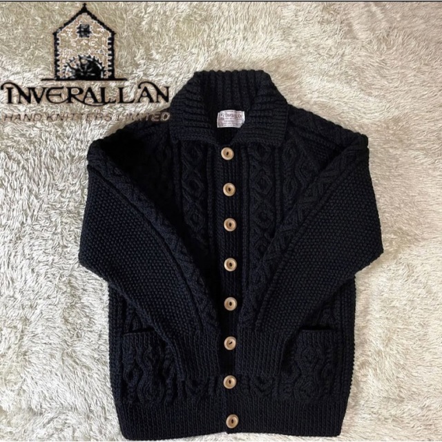 INVERALLAN - 美品 INVERALLAN インバーアラン 茶タグ3A ニットカーディガンの通販 by ﾁｬﾝ's shop