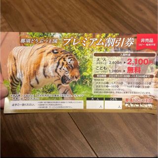 那須どうぶつ王国　プレミアム割引券　チケット(動物園)