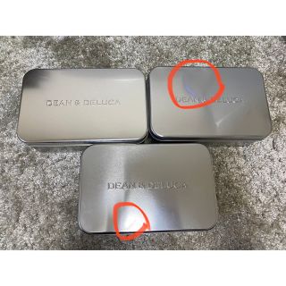 ディーンアンドデルーカ(DEAN & DELUCA)の【匿名配送】DEEN & DELUCA クッキーの空き缶　3缶(容器)