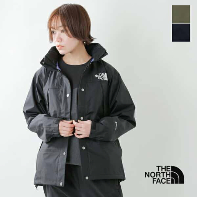 THE NORTH FACE(ザノースフェイス)のオッコン様専用☆ノースフェイスマウンテンレインテックスジャケット新品ブラックL レディースのジャケット/アウター(ナイロンジャケット)の商品写真