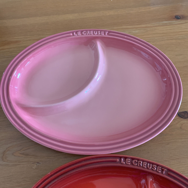 LE CREUSET(ルクルーゼ)のル・クルーゼのお皿2枚 インテリア/住まい/日用品のキッチン/食器(食器)の商品写真