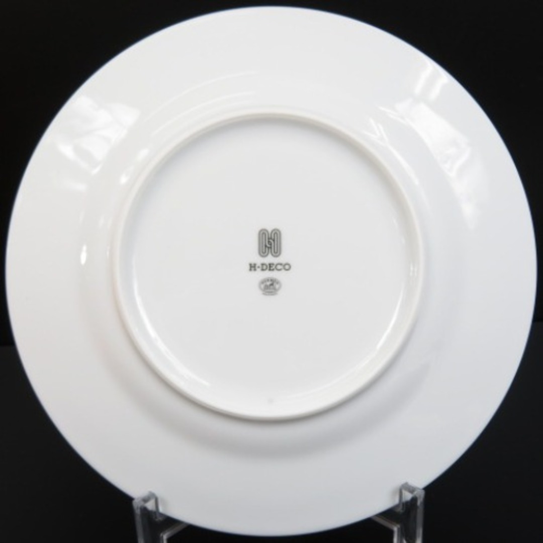 未使用品 HERMES エルメス 23cm 陶器　食器　プレート　インテリア 皿 陶器 ホワイト