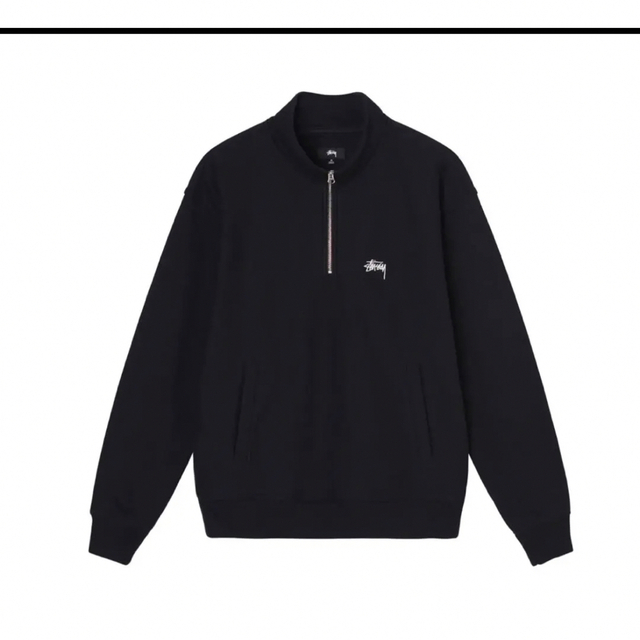 STUSSY ハーフジップ 黒 ブラック Lサイズの通販 by りゅう|ラクマ STUSSY ハーフジップ 黒 ブラック Lサイズの通販 by りゅう|ラクマ
