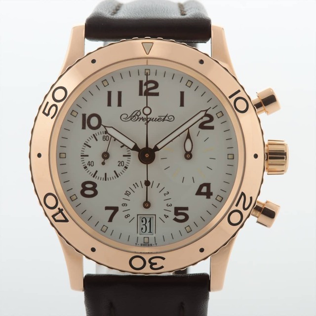 Breguet - ブレゲ トランスアトランティック タイプXX PG×革   メンズ 腕時計